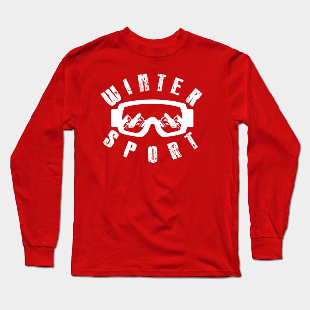 Winter sport 2 Long Sleeve T-Shirt by Tekad Rasa